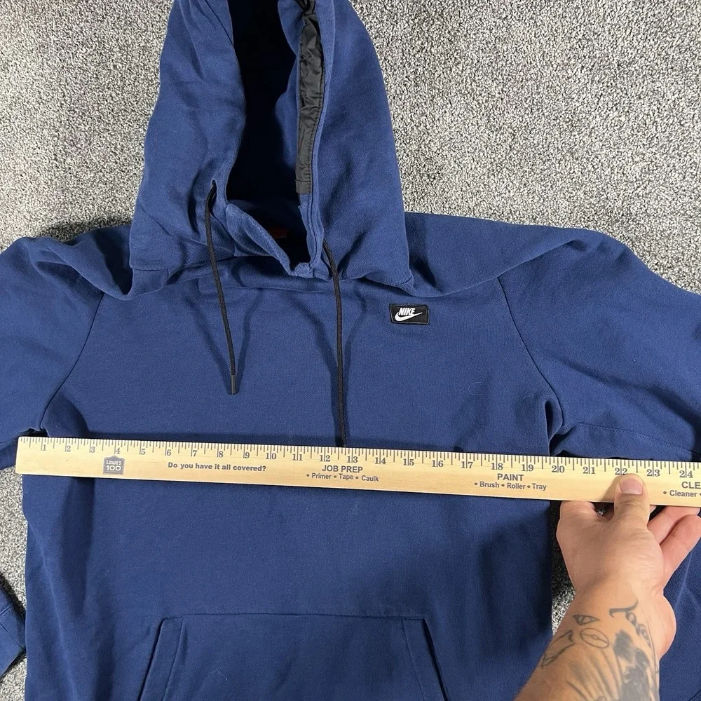 Nike Sportswear Pullover Hoodie Blue Fleece Kangaroo Pocket Men's XL